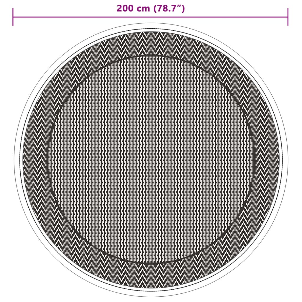 Venkovní koberec zelený Ø 200 cm PP