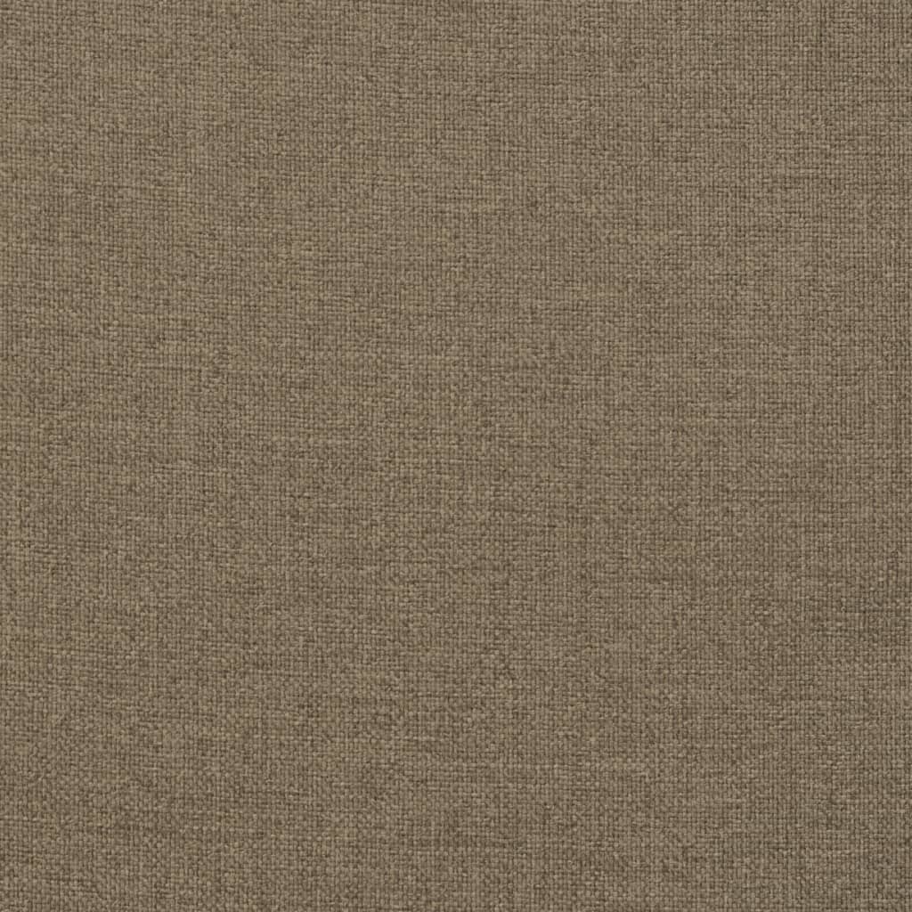 Poduška na lehátko taupe melanž 186 x 58 x 3 cm textil