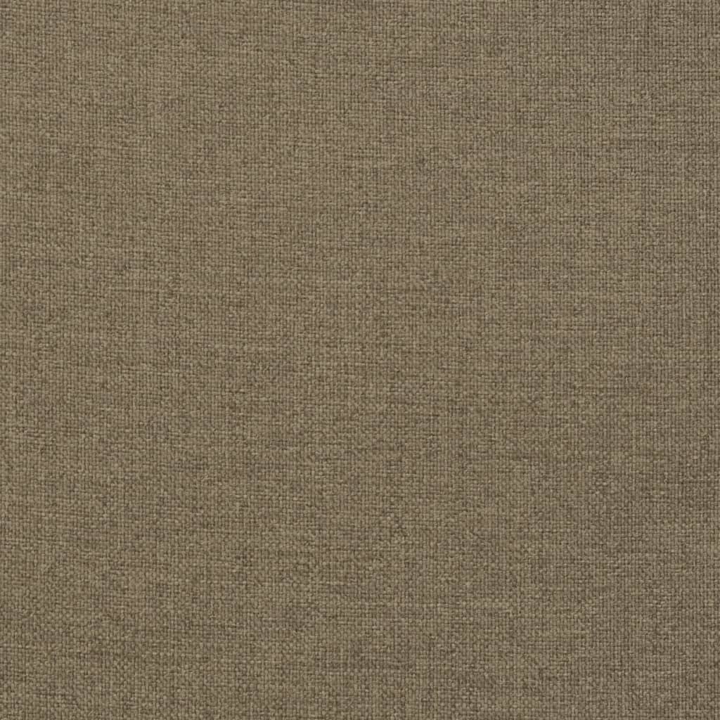 Poduška na lehátko taupe melanž 200 x 60 x 4 cm textil