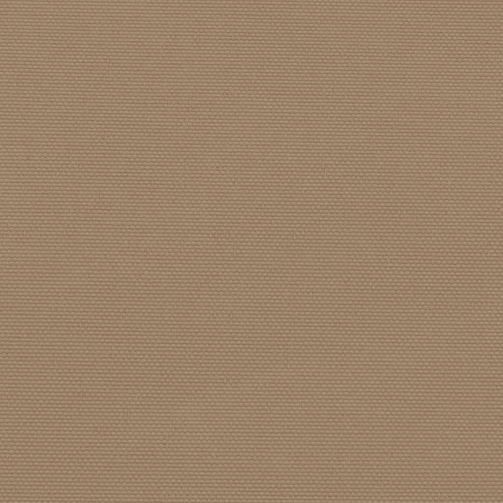 Zatahovací boční markýza taupe 140 x 1 200 cm