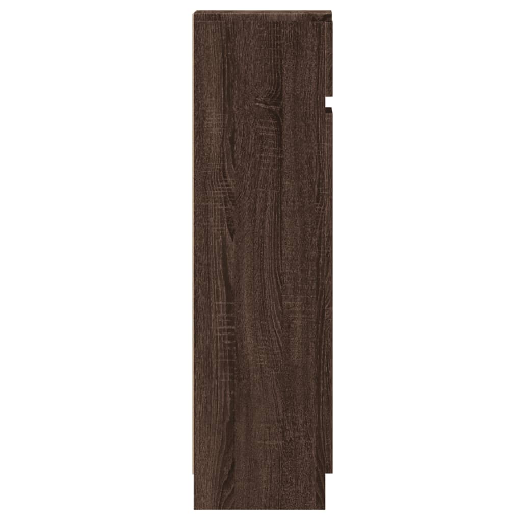 Botník hnědý dub 100,5 x 28 x 100 cm kompozitní dřevo