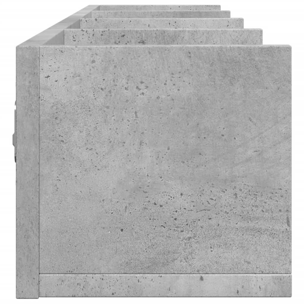 Nástěnná skříňka betonově šedá 99x18x16,5 cm kompozitní dřevo