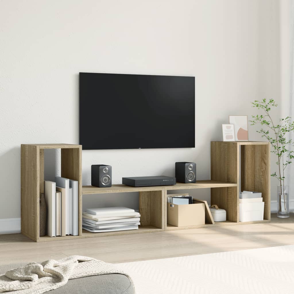 TV skříňky 2 ks dub sonoma 75 x 30 x 50 cm kompozitní dřevo