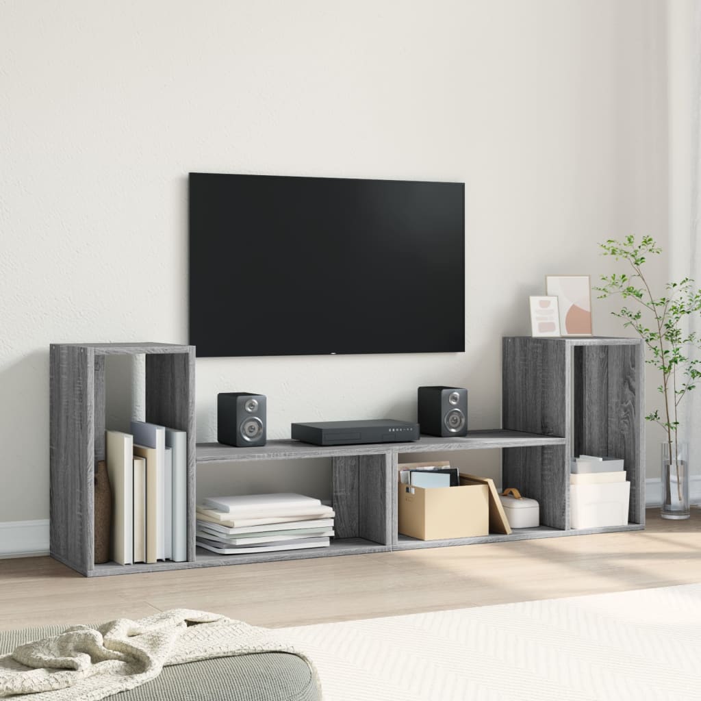 TV skříňky 2 ks šedé sonoma 75 x 30 x 50 cm kompozitní dřevo