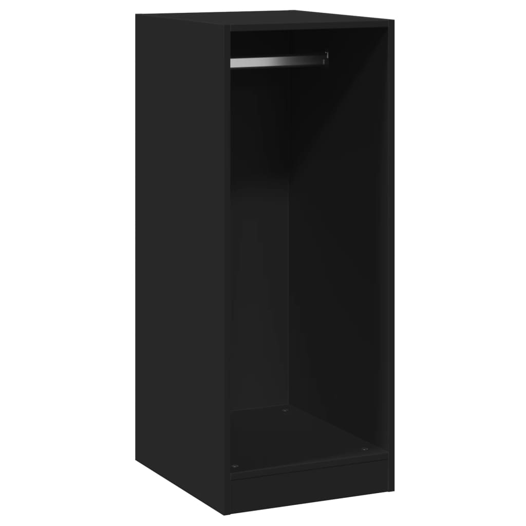 Šatní skříň černá 48 x 41 x 102 cm kompozitní dřevo