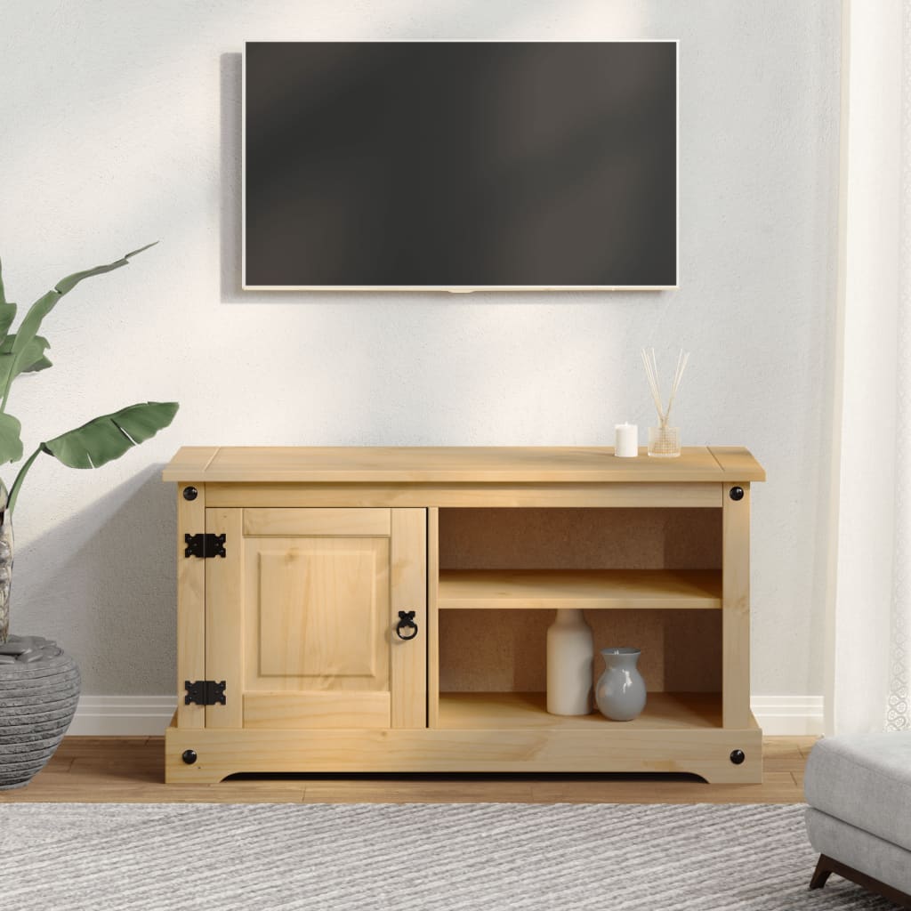 TV skříňka Corona 100 x 37 x 52 cm masivní borové dřevo