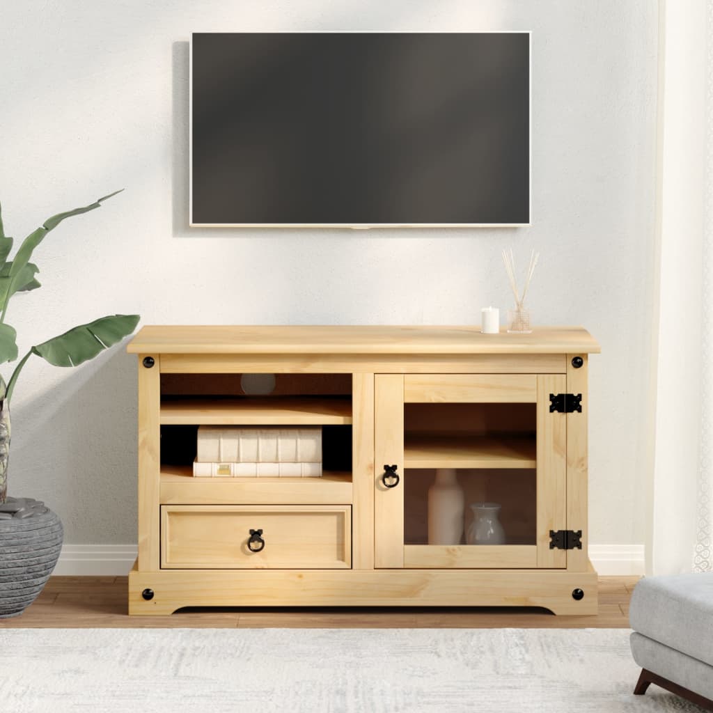 TV skříňka Corona 100 x 45 x 58 cm masivní borové dřevo