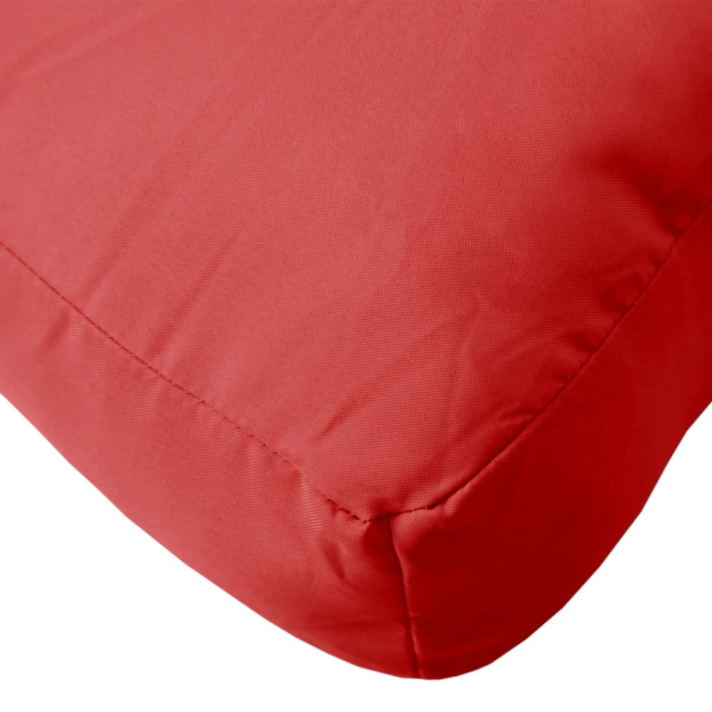Podušky na palety 3 ks červené textil