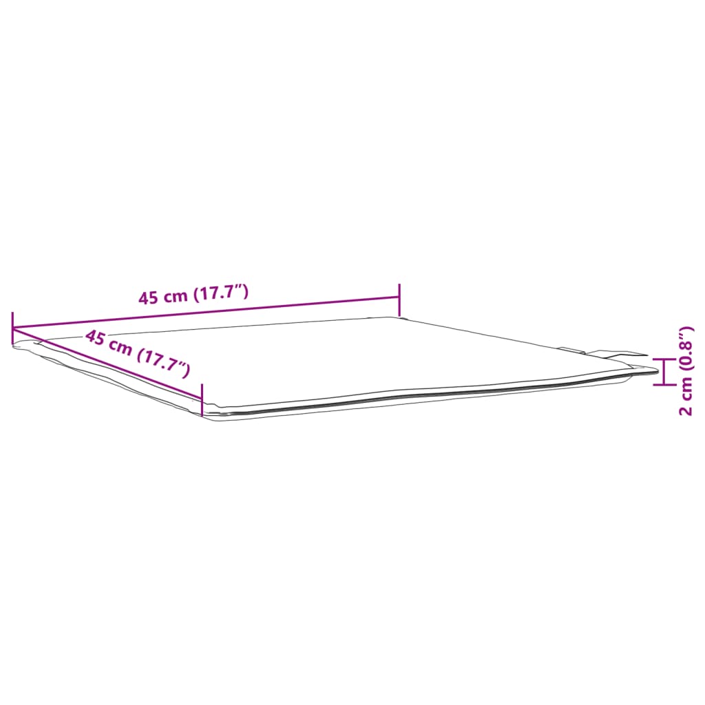 Podsedáky na zahradní nábytek 4 ks antracit 45x45x2cm čtvercové