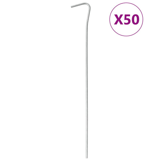 Stanové kolíky 50 ks 23 cm Ø 3 mm pozinkovaná ocel