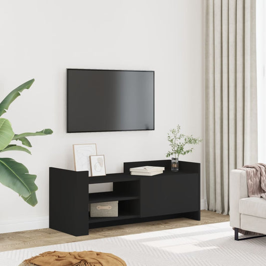 TV skříňka černá 100 x 35 x 40 cm kompozitní dřevo