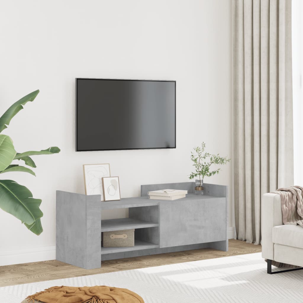 TV skříňka betonově šedá 100x35x40 cm kompozitní dřevo