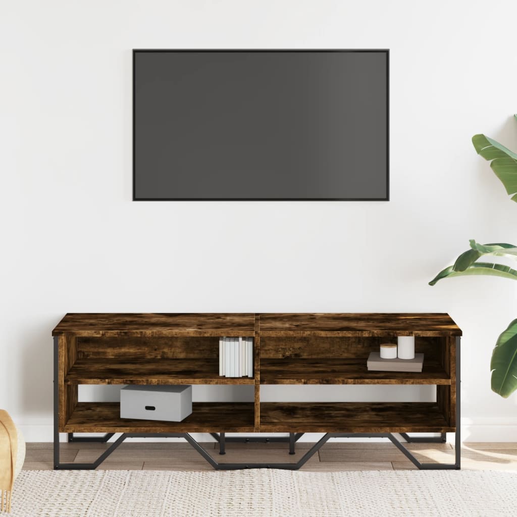 TV skříňka kouřový dub 122 x 34 x 41 cm kompozitní dřevo