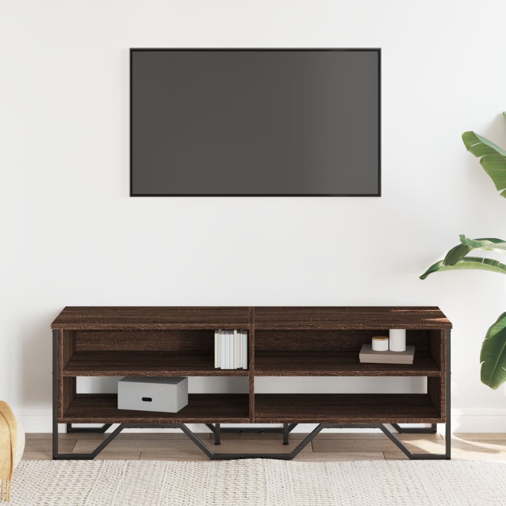 TV skříňka hnědý dub 122 x 34 x 41 cm kompozitní dřevo