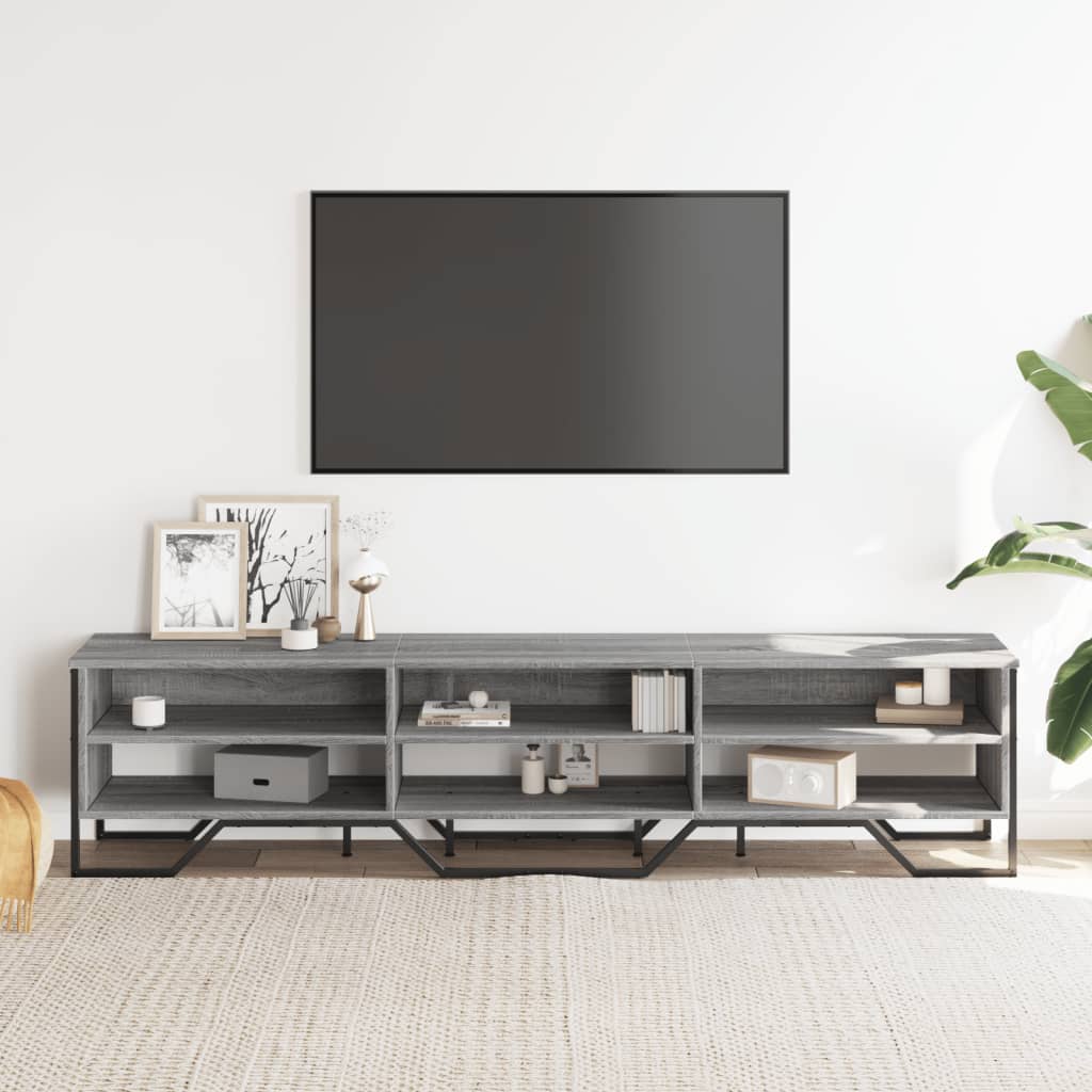 TV skříňka šedá sonoma 180 x 34 x 41 cm kompozitní dřevo