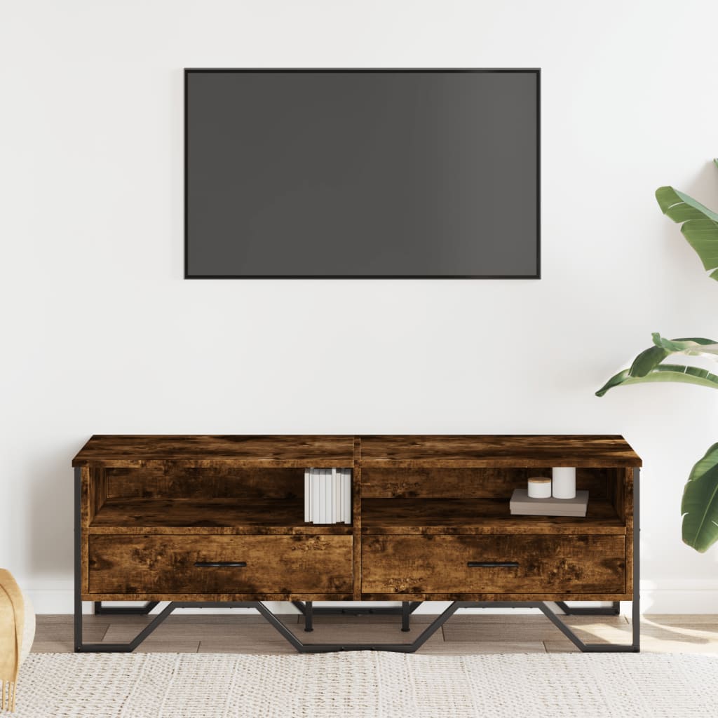 TV skříňka kouřový dub 122 x 34 x 41 cm kompozitní dřevo