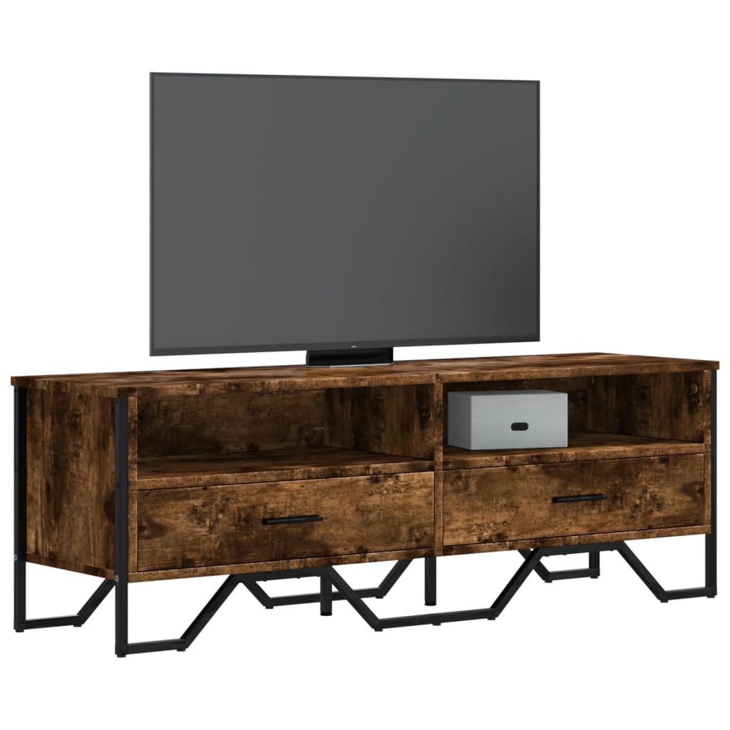 TV skříňka kouřový dub 122 x 34 x 41 cm kompozitní dřevo