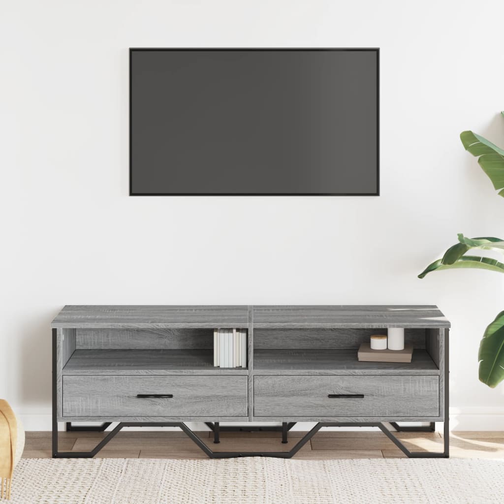 TV skříňka šedá sonoma 122 x 34 x 41 cm kompozitní dřevo