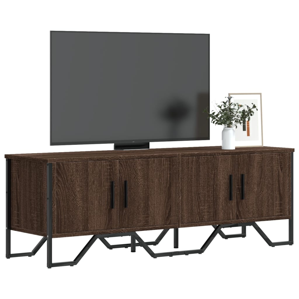 TV skříňka hnědý dub 122 x 34 x 41 cm kompozitní dřevo