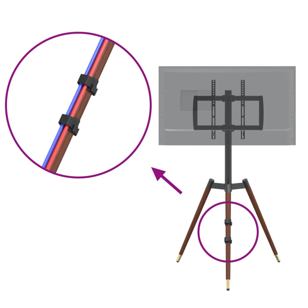 Stojan na TV trojnožka 37"–65" max. VESA 400 x 400 mm 40 kg