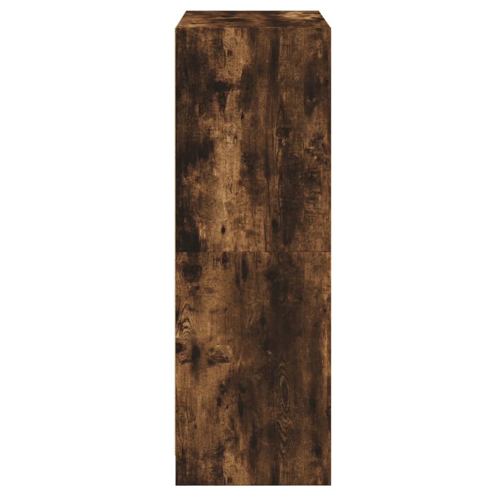 Highboard s dvířky kouřový dub 68x37x109 cm kompozitní dřevo