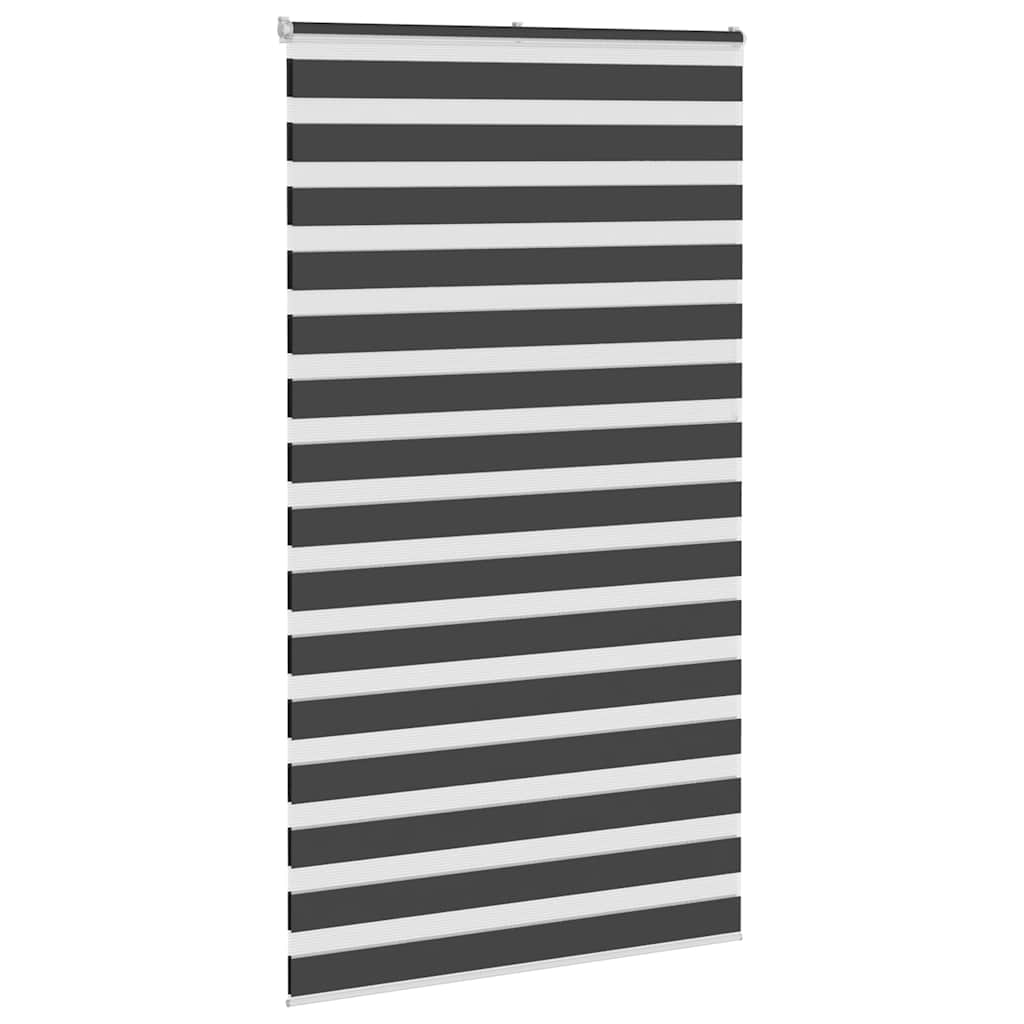 Zebra roleta černá 120x200 cm šířka látky 115,9 cm polyester