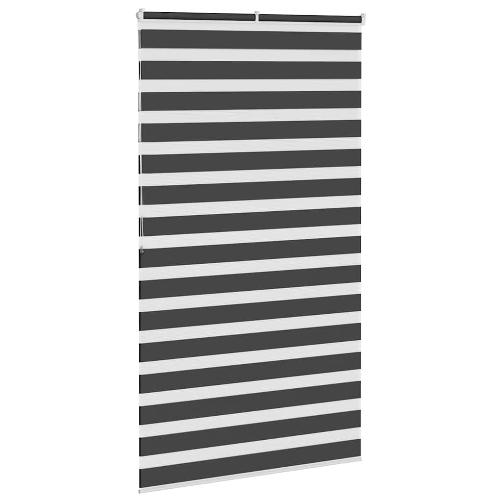 Zebra roleta černá 120x200 cm šířka látky 115,9 cm polyester