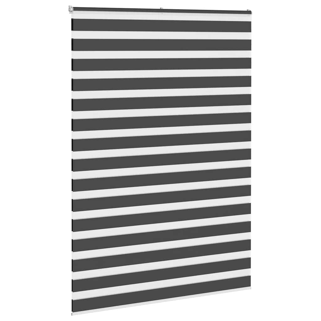 Zebra roleta černá 155x200 cm šířka látky 150,9 cm polyester