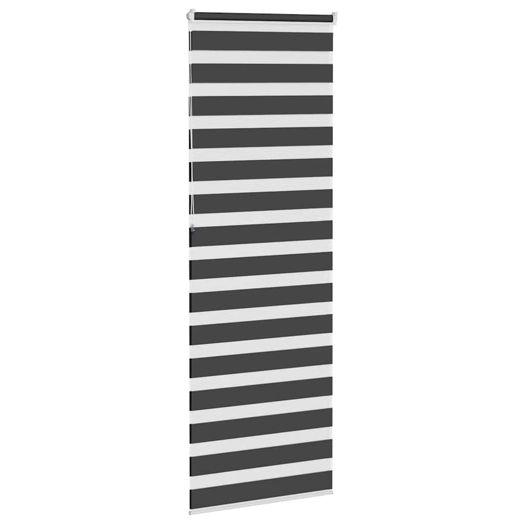 Zebra roleta černá 70x230 cm šířka látky 65,9 cm polyester