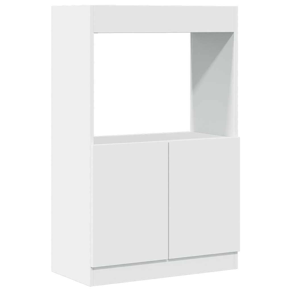 Skříň highboard bílá 63 x 33 x 100 cm kompozitní dřevo