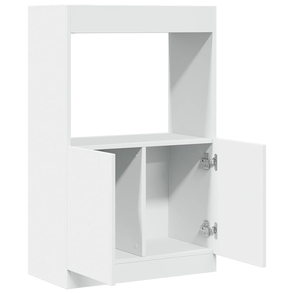 Skříň highboard bílá 63 x 33 x 100 cm kompozitní dřevo