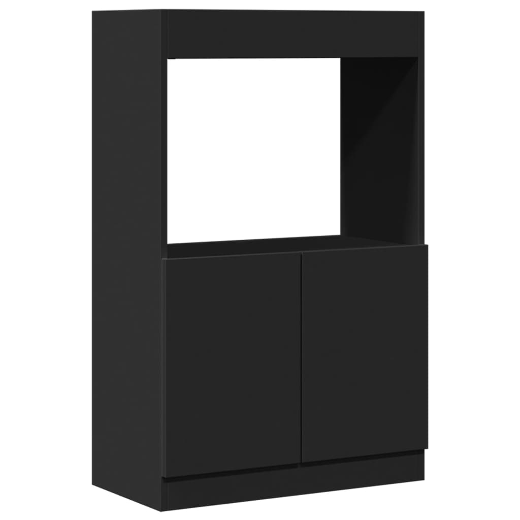 Skříň highboard černá 63 x 33 x 100 cm kompozitní dřevo