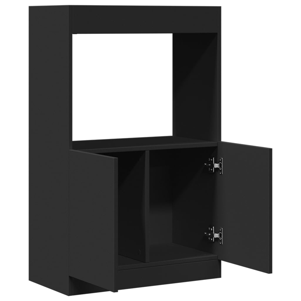 Skříň highboard černá 63 x 33 x 100 cm kompozitní dřevo