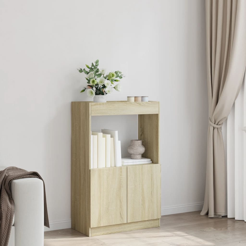 Skříň highboard dub sonoma 63 x 33 x 100 cm kompozitní dřevo