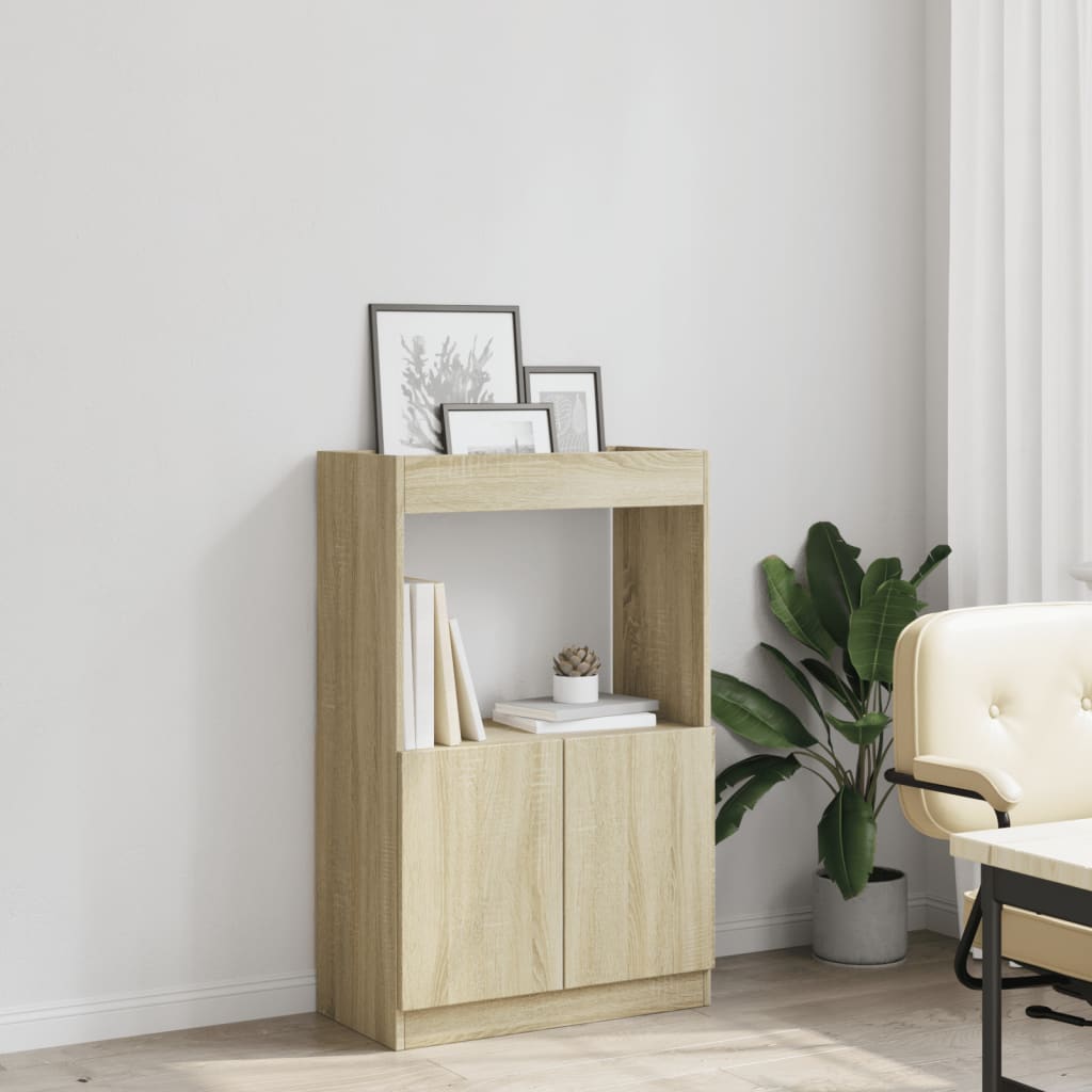 Skříň highboard dub sonoma 63 x 33 x 100 cm kompozitní dřevo