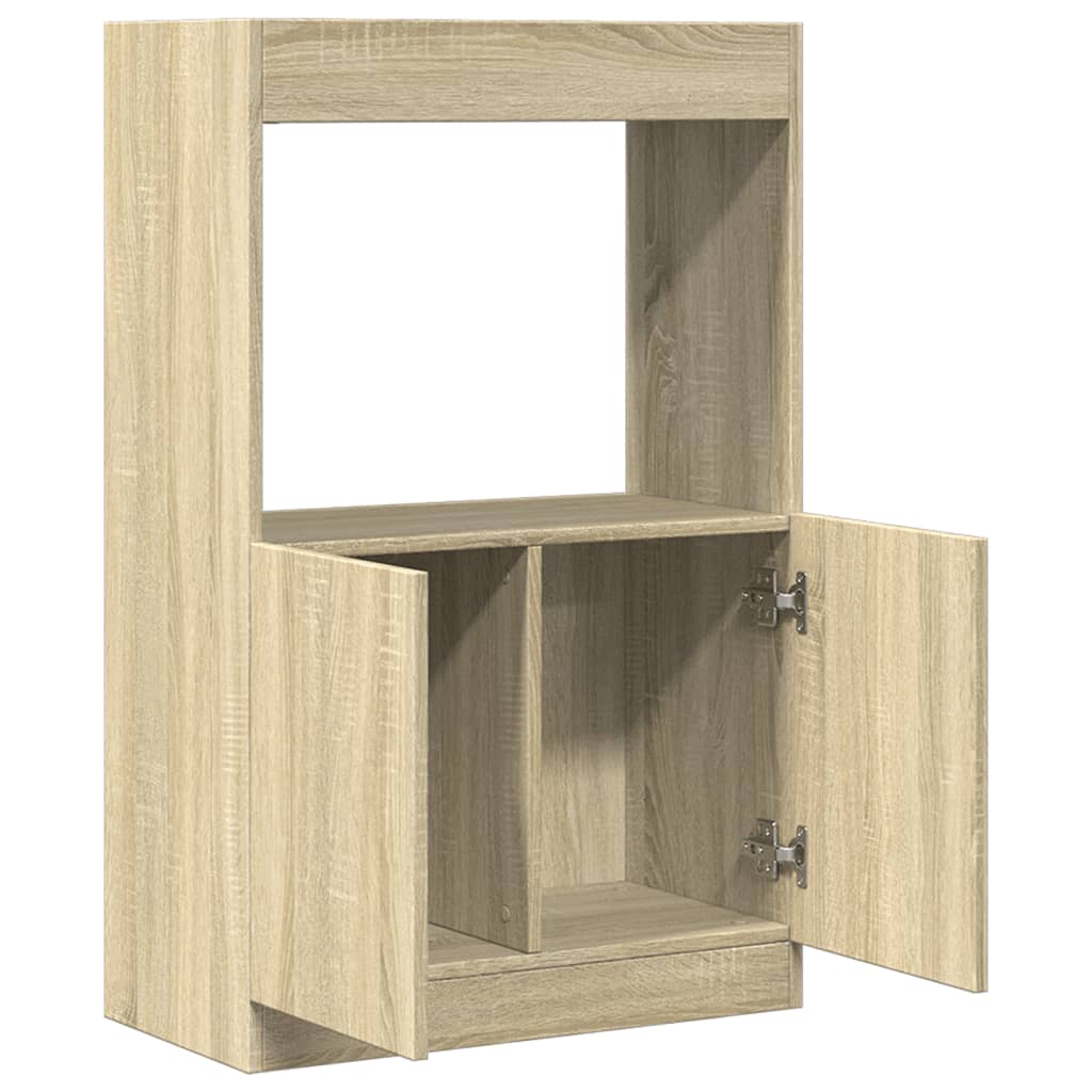 Skříň highboard dub sonoma 63 x 33 x 100 cm kompozitní dřevo