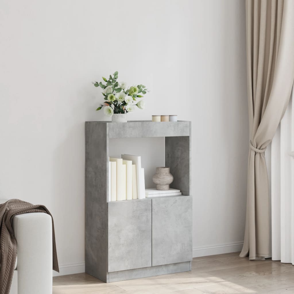 Skříň highboard betonově šedá 63 x 33 x 100 cm kompozitní dřevo