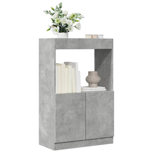 Skříň highboard betonově šedá 63 x 33 x 100 cm kompozitní dřevo