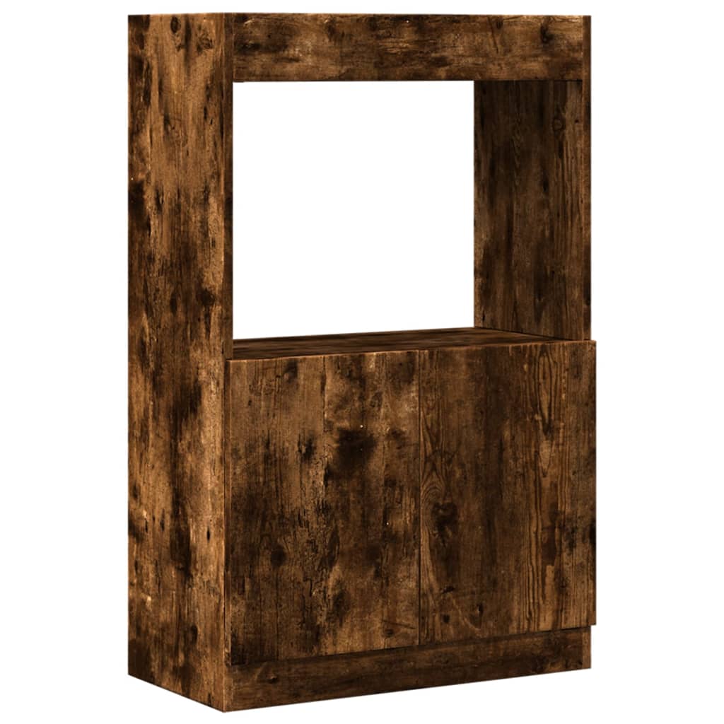 Skříň highboard kouřový dub 63 x 33 x 100 cm kompozitní dřevo