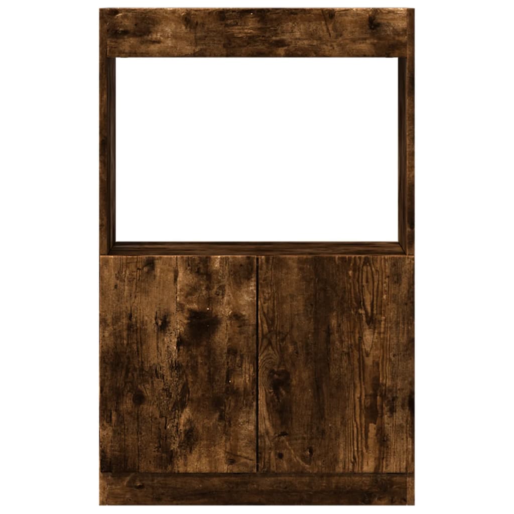 Skříň highboard kouřový dub 63 x 33 x 100 cm kompozitní dřevo