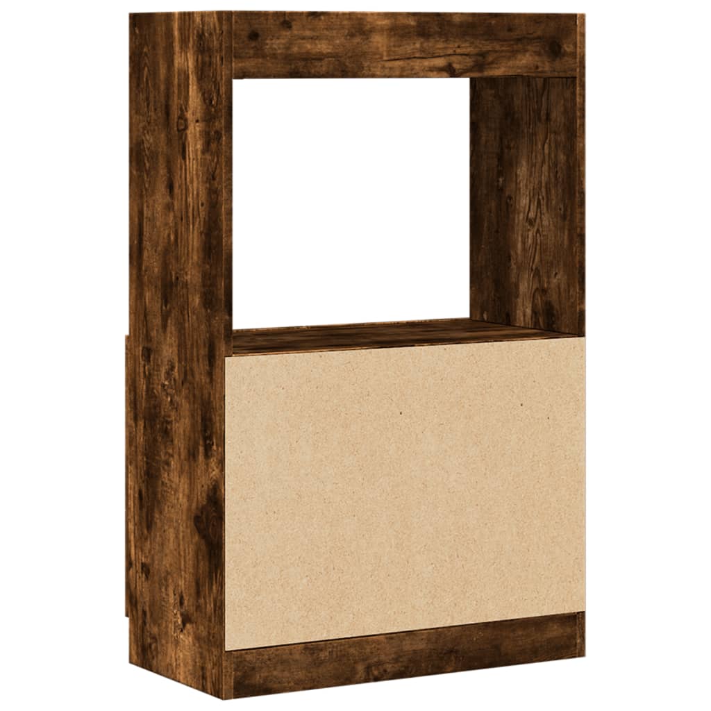 Skříň highboard kouřový dub 63 x 33 x 100 cm kompozitní dřevo