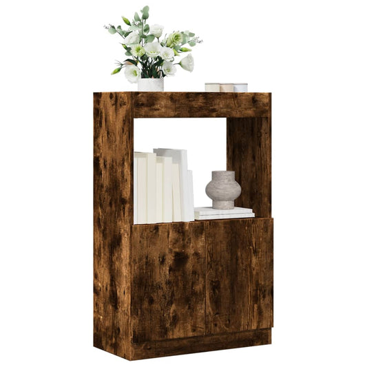 Skříň highboard kouřový dub 63 x 33 x 100 cm kompozitní dřevo