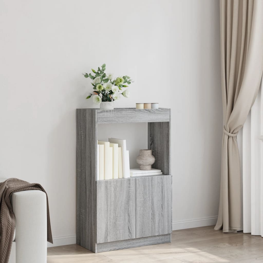 Skříň highboard šedá sonoma 63 x 33 x 100 cm kompozitní dřevo