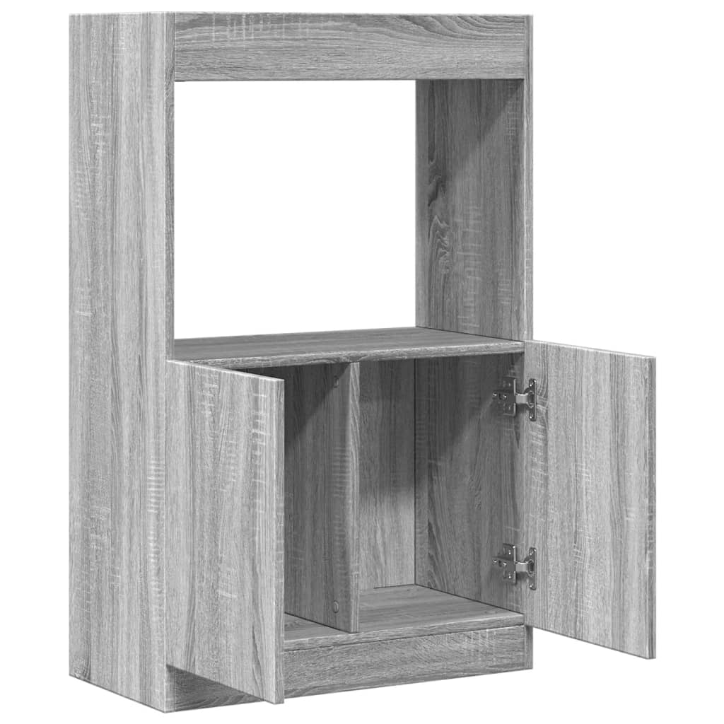 Skříň highboard šedá sonoma 63 x 33 x 100 cm kompozitní dřevo