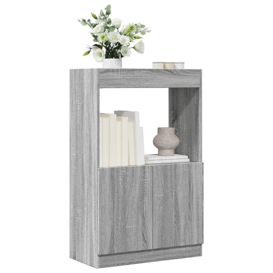 Skříň highboard šedá sonoma 63 x 33 x 100 cm kompozitní dřevo