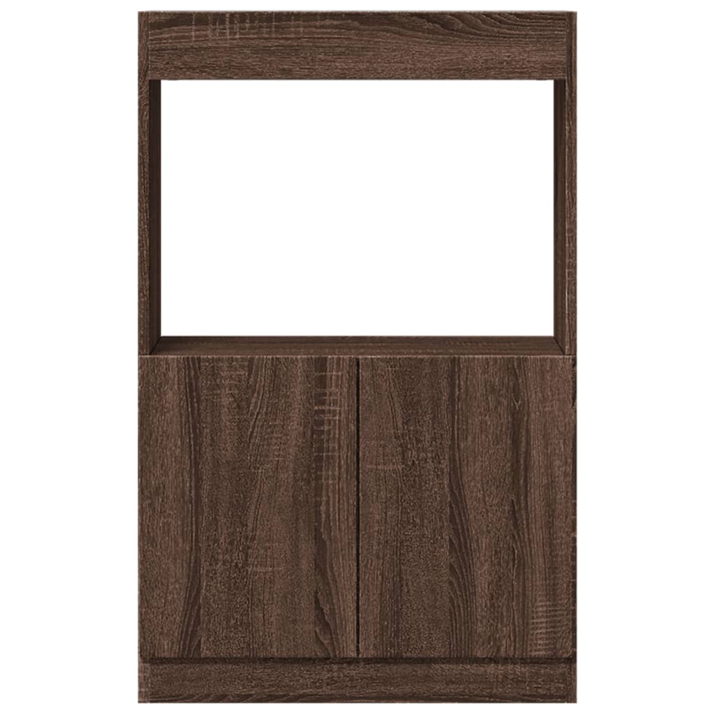 Skříň highboard hnědý dub 63 x 33 x 100 cm kompozitní dřevo