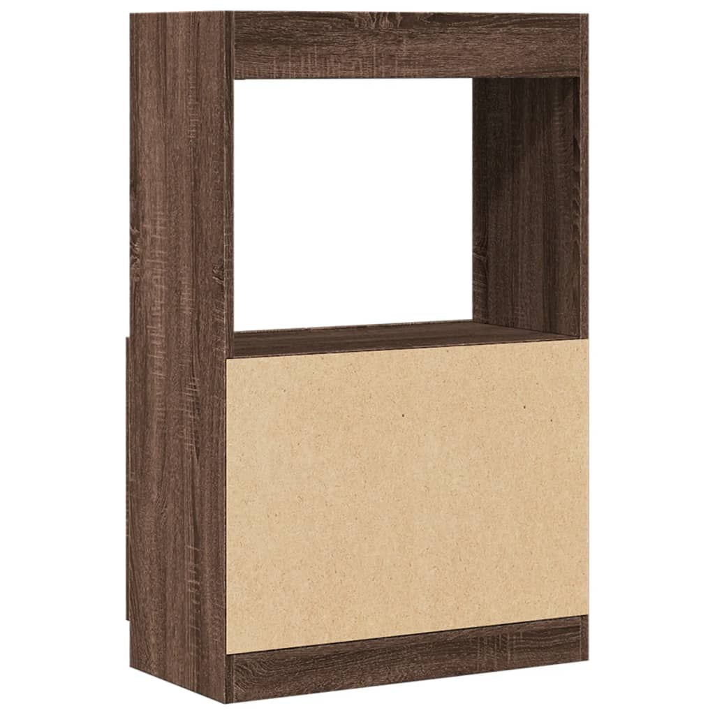 Skříň highboard hnědý dub 63 x 33 x 100 cm kompozitní dřevo