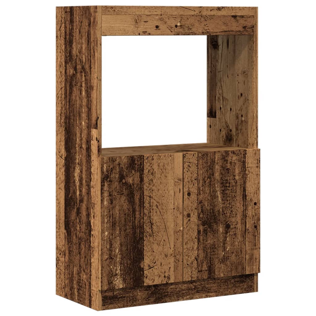 Skříň highboard old wood 63 x 33 x 100 cm kompozitní dřevo