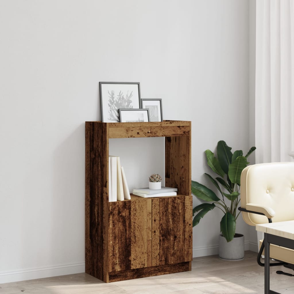 Skříň highboard old wood 63 x 33 x 100 cm kompozitní dřevo