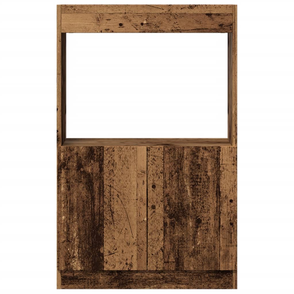 Skříň highboard old wood 63 x 33 x 100 cm kompozitní dřevo